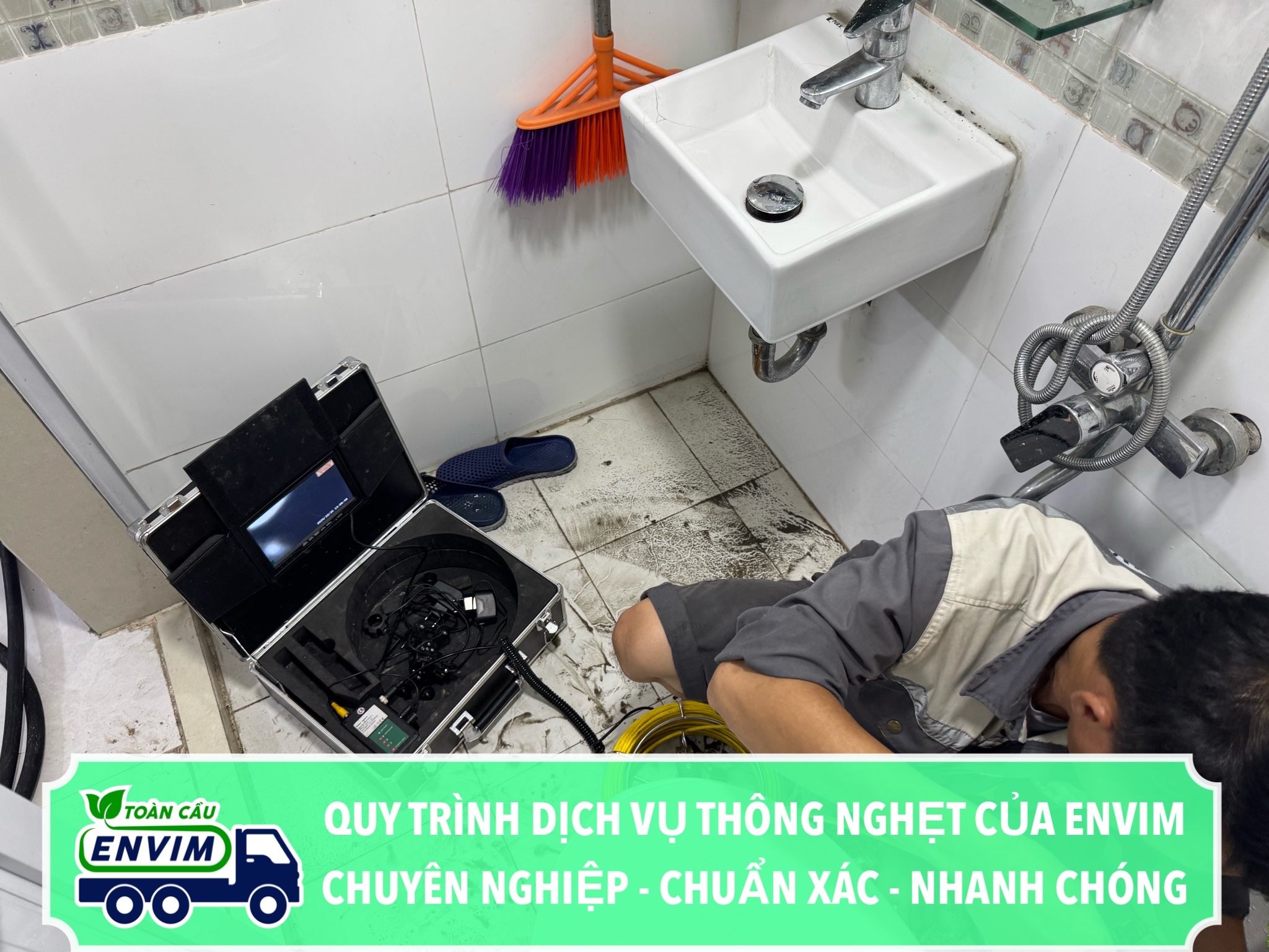 Quy Trình Dịch Vụ Thông Cống Nghẹt Của ENVIM