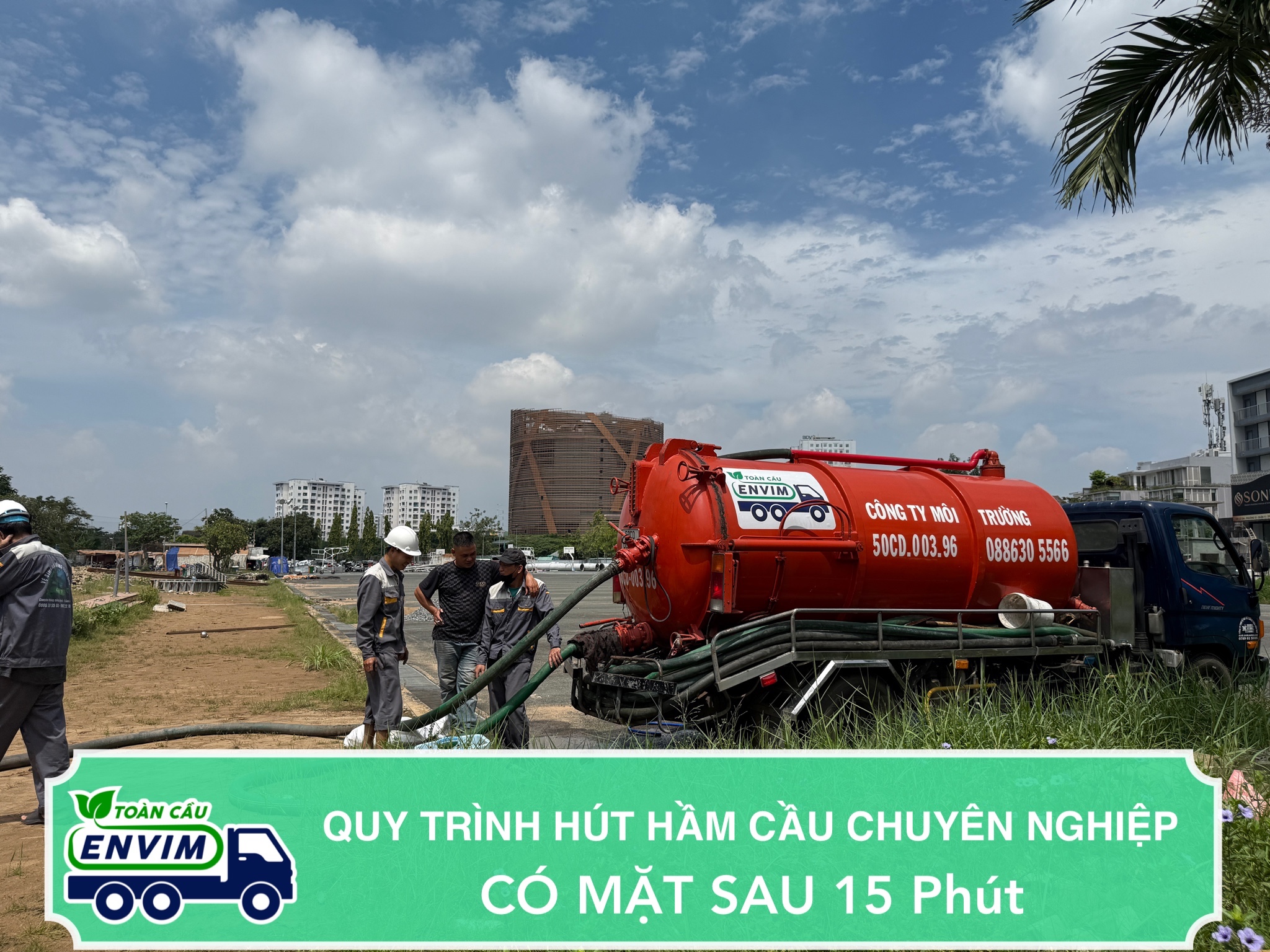 Quy Trình Hút Hầm Cầu Chuyên Nghiệp - Có Mặt Sau 15 Phút