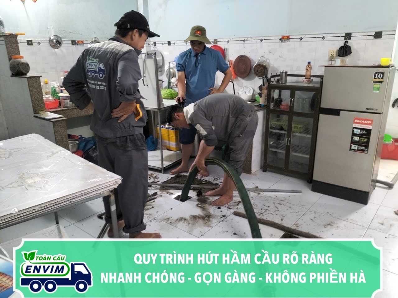 Quy Trình Hút Hầm Cầu Rõ Ràng - Nhanh Chóng - Gọn Gàng - Không Gây Phiền Hà