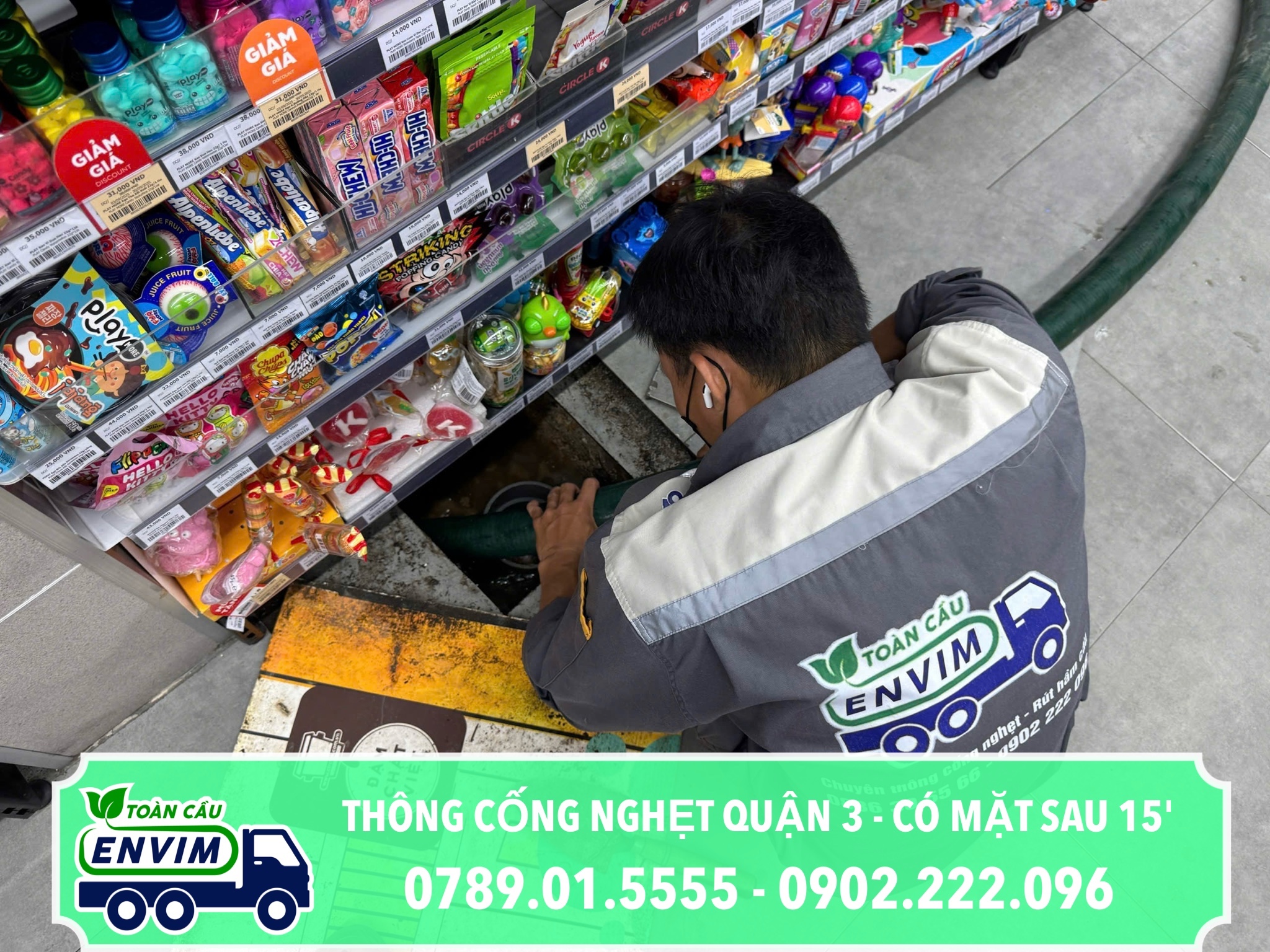 Thông Cống Nghẹt Quận 3 Có Mặt Sau 15p