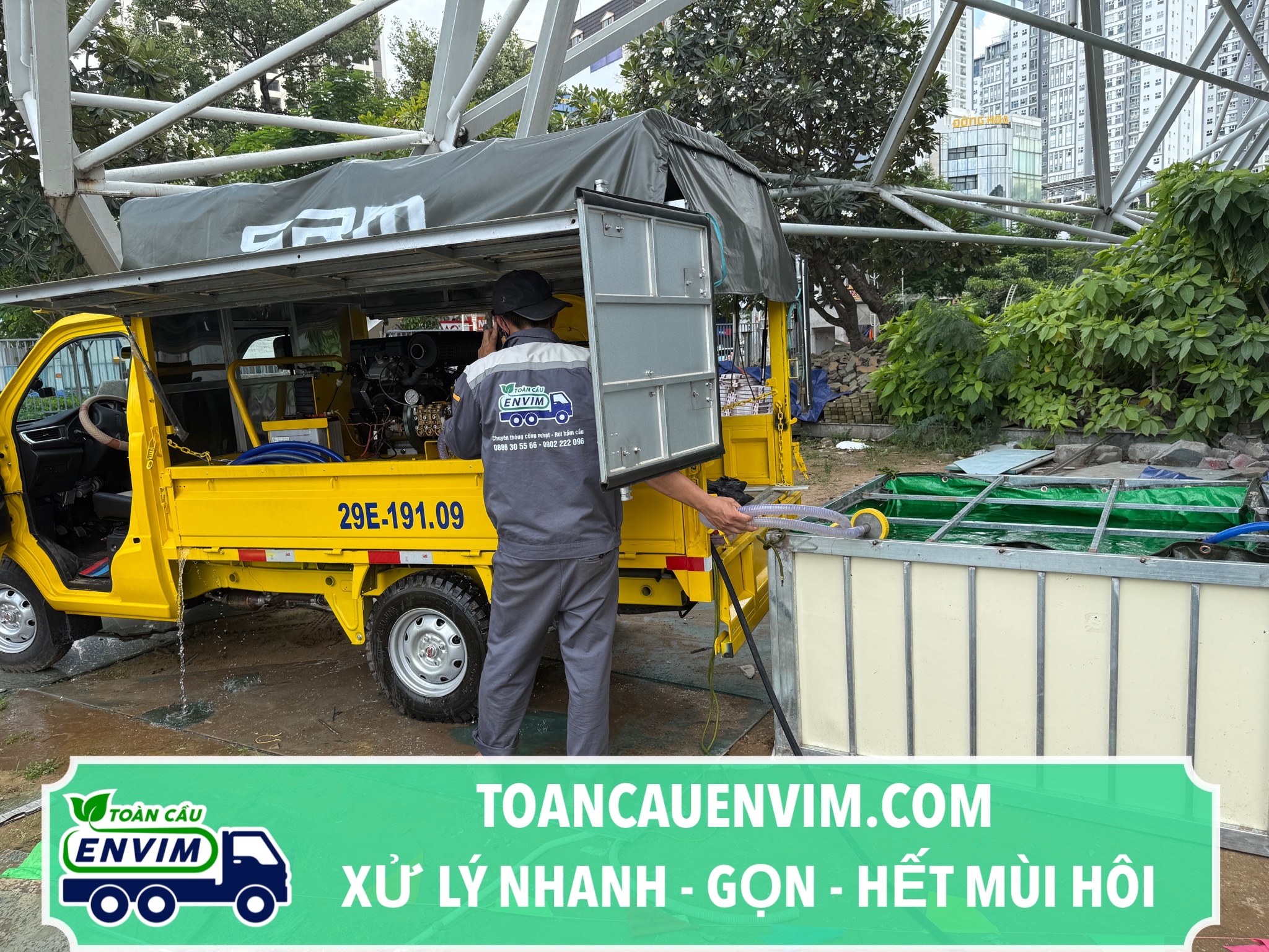 Toàn Cầu ENVIM Xử Lý Nhanh - Sạch - Gọn- Hết Mùi Hôi