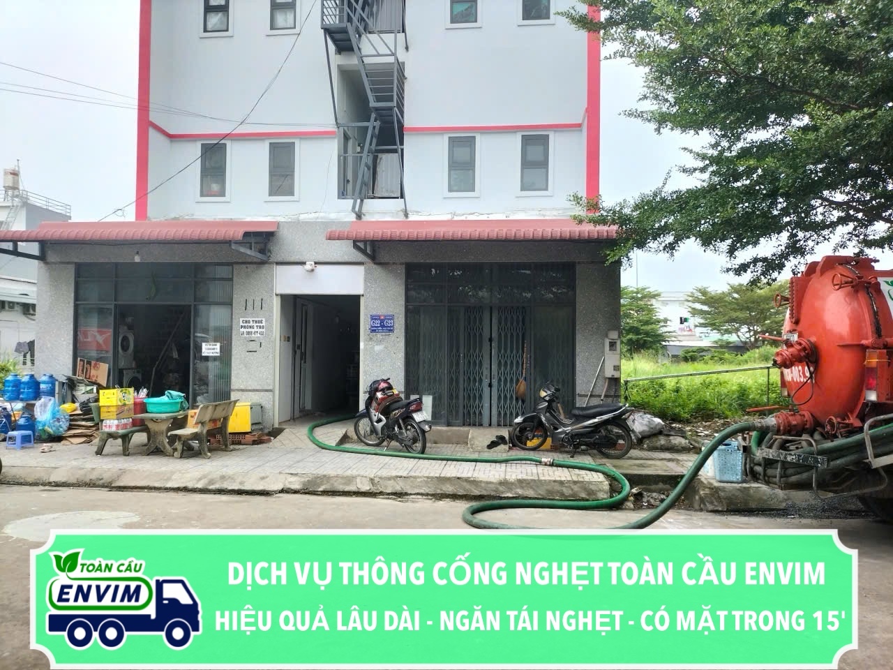 Dịch vụ thông cống nghẹt quận Tân Phú
