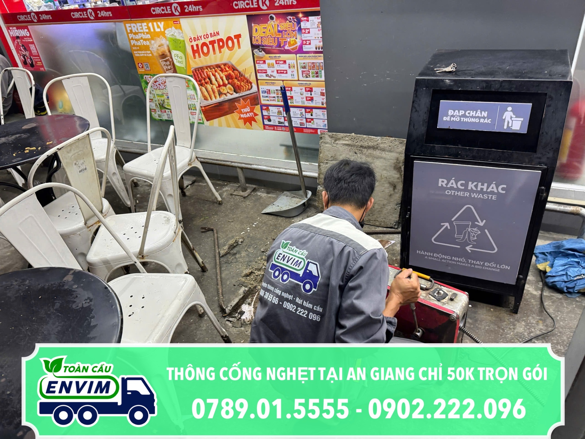 Thông Cống Nghẹt Tại An Giang Chỉ 50K Trọn Gói