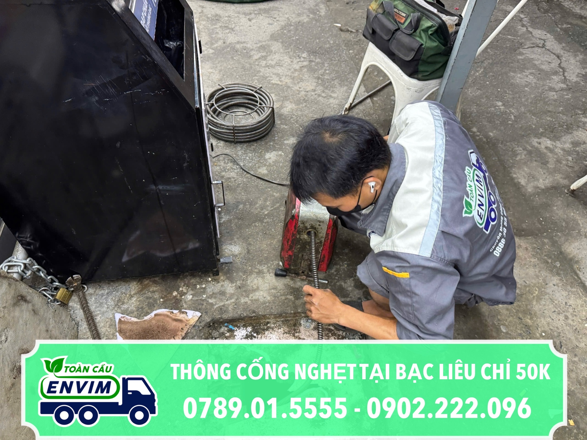 Thông Cống Nghẹt Tại Bạc Liêu Chỉ 50K