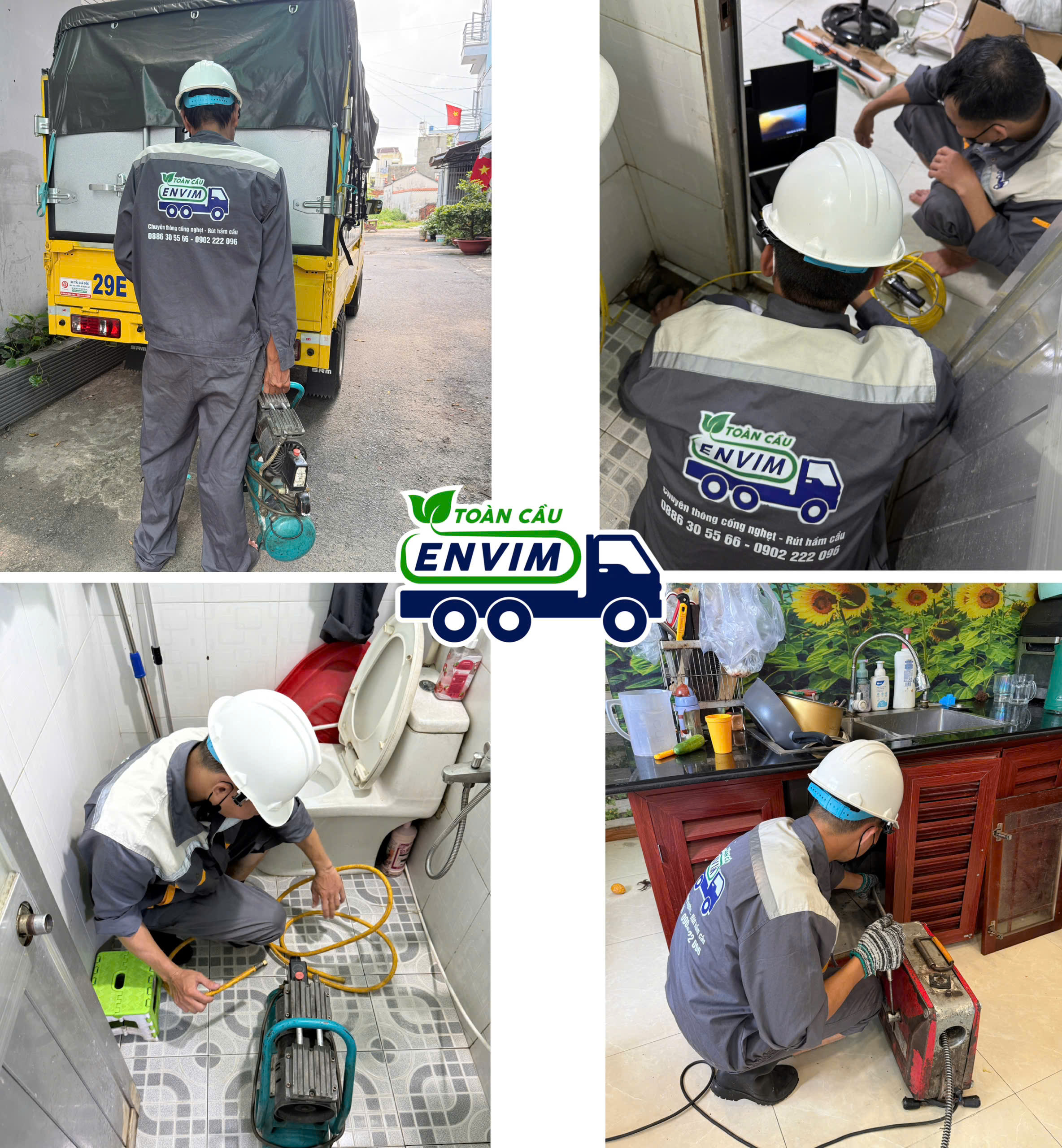 Dịch vụ thông cống nghẹt chuyên nghiệp của Toàn Cầu Envim