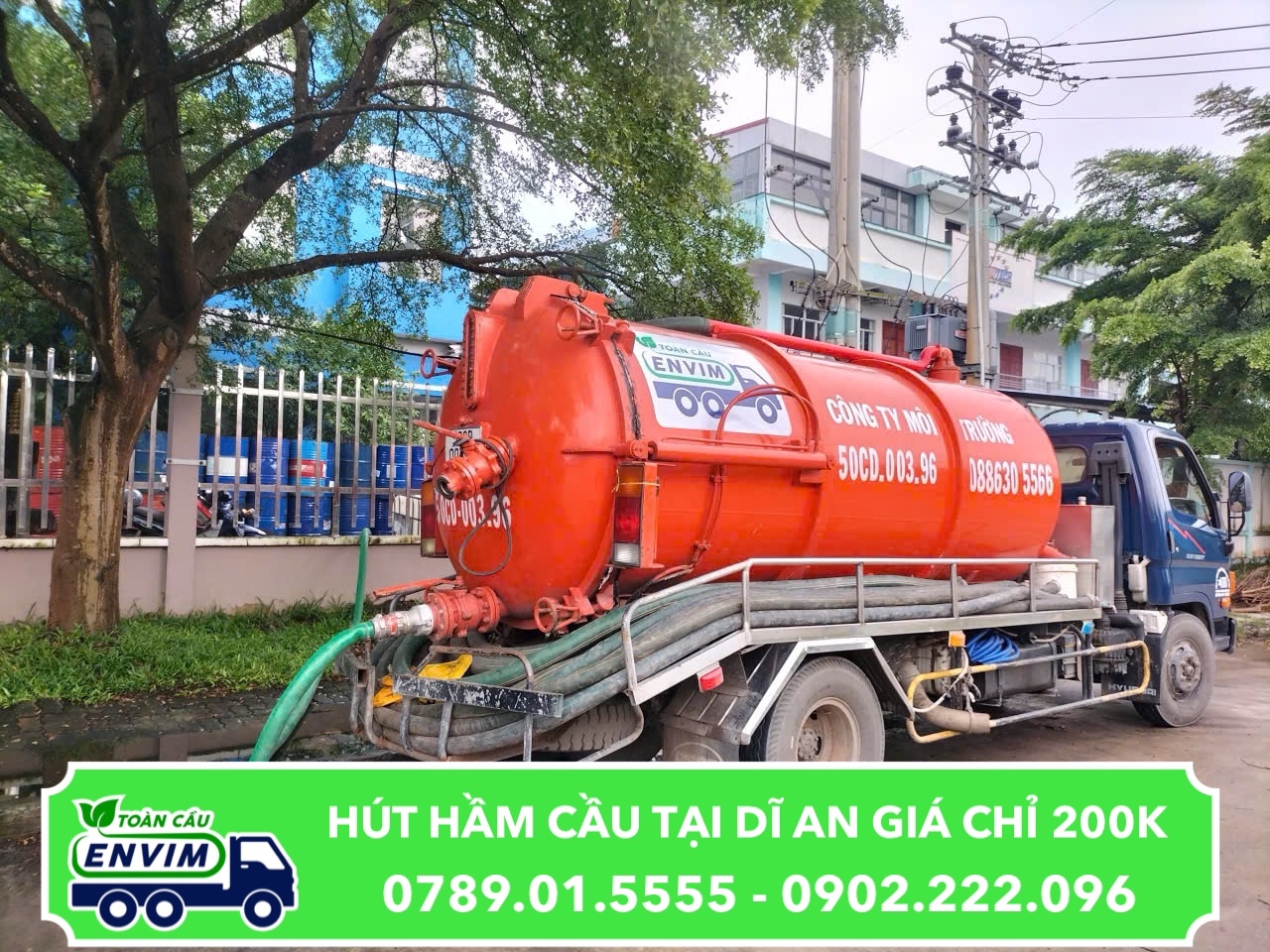 Hút Hầm Cầu Tại Dĩ An Giá Chỉ 200K