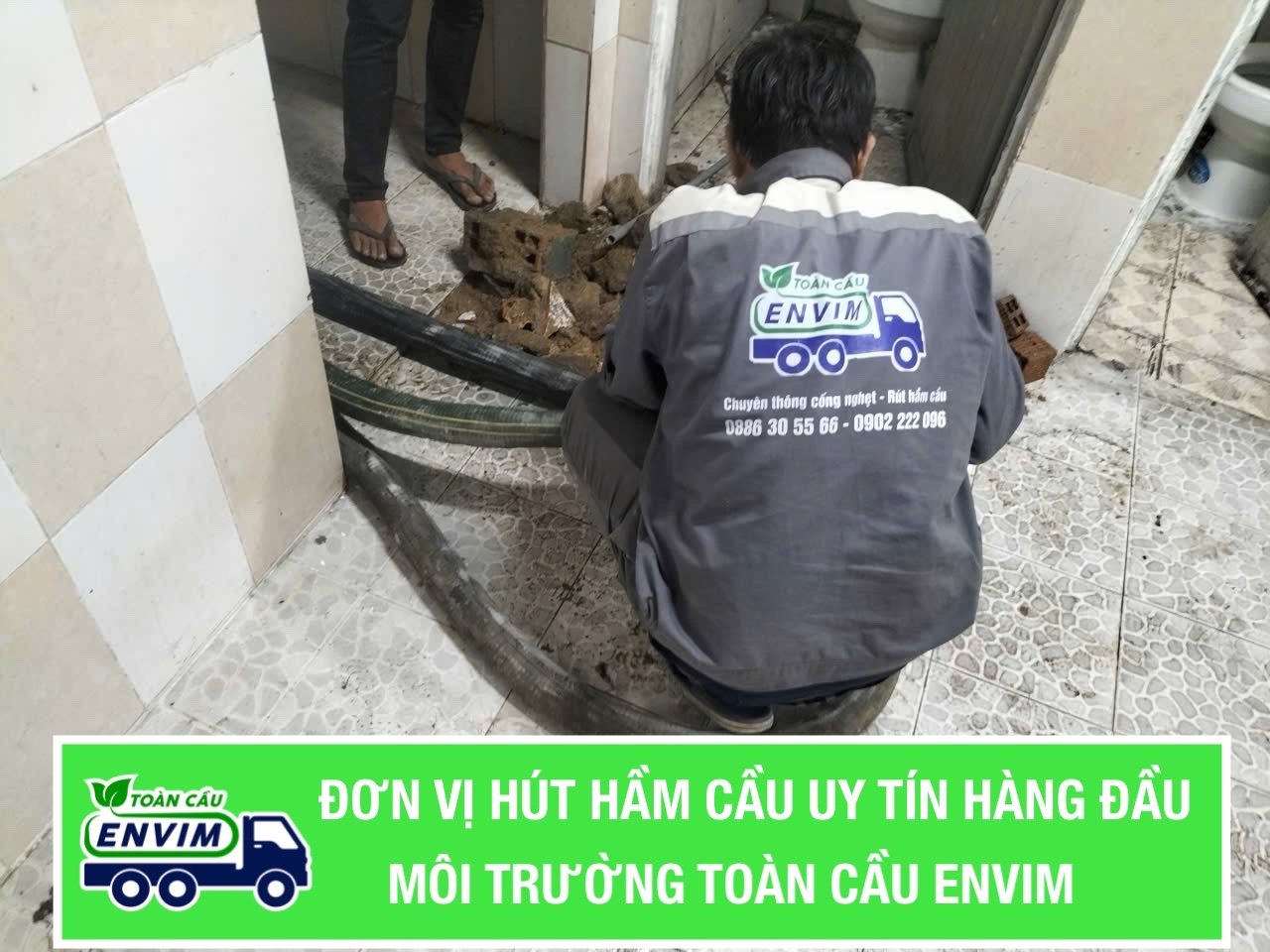Hút hầm cầu huyện Tam Bình