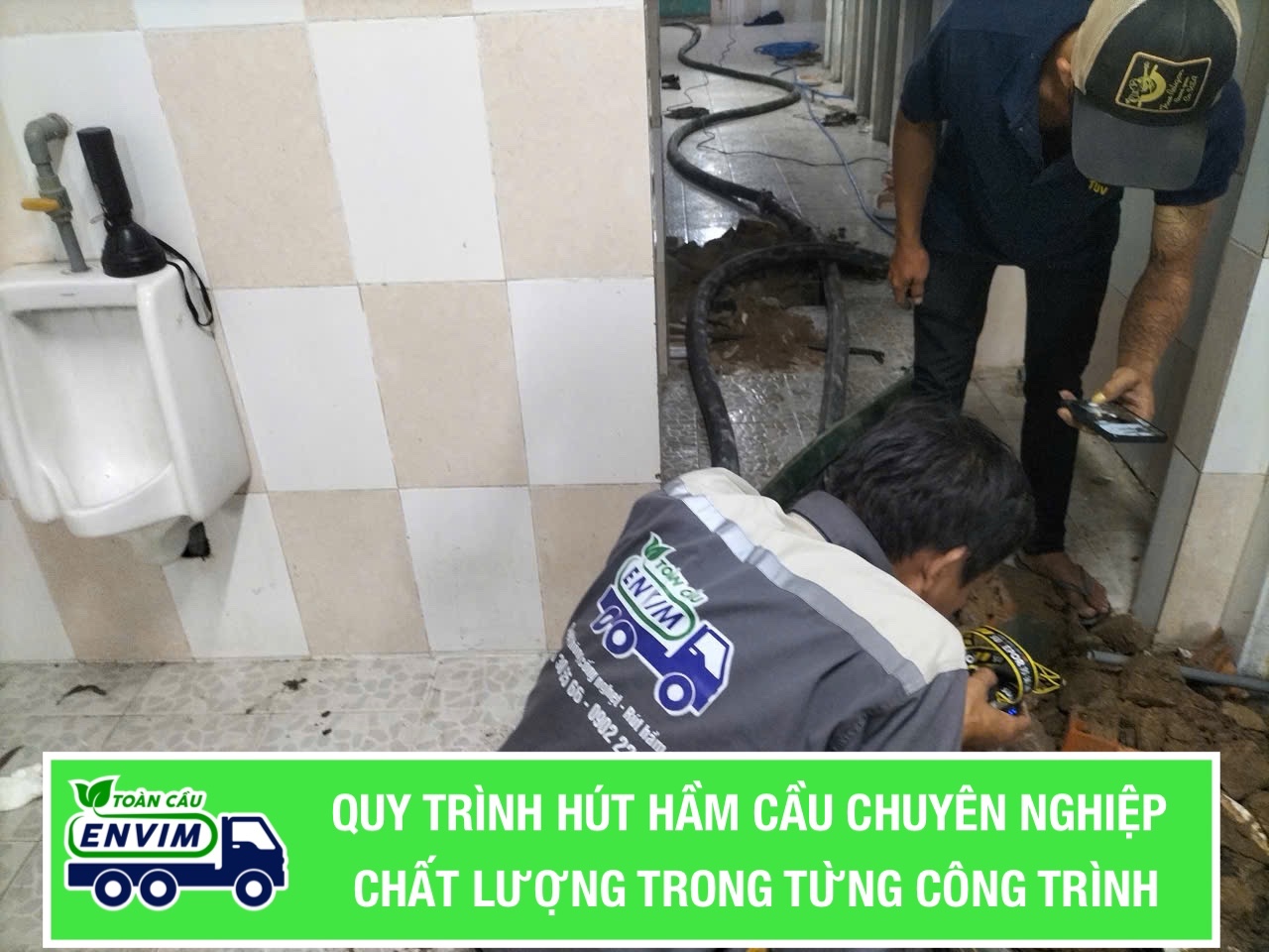 Hút hầm cầu huyện Mang Thít