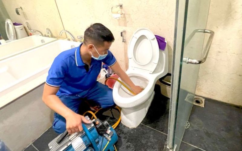 thông bồn cầu đông hải