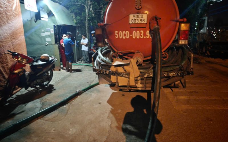 hút bể phót tại cầu giấy