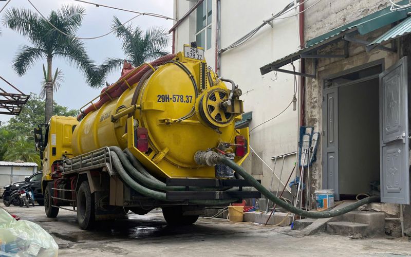 hút bể phót tại cầu giấy