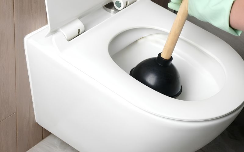 Dịch vụ thông tắc bồn cầu Thuận An xử lý nhanh, không đục phá