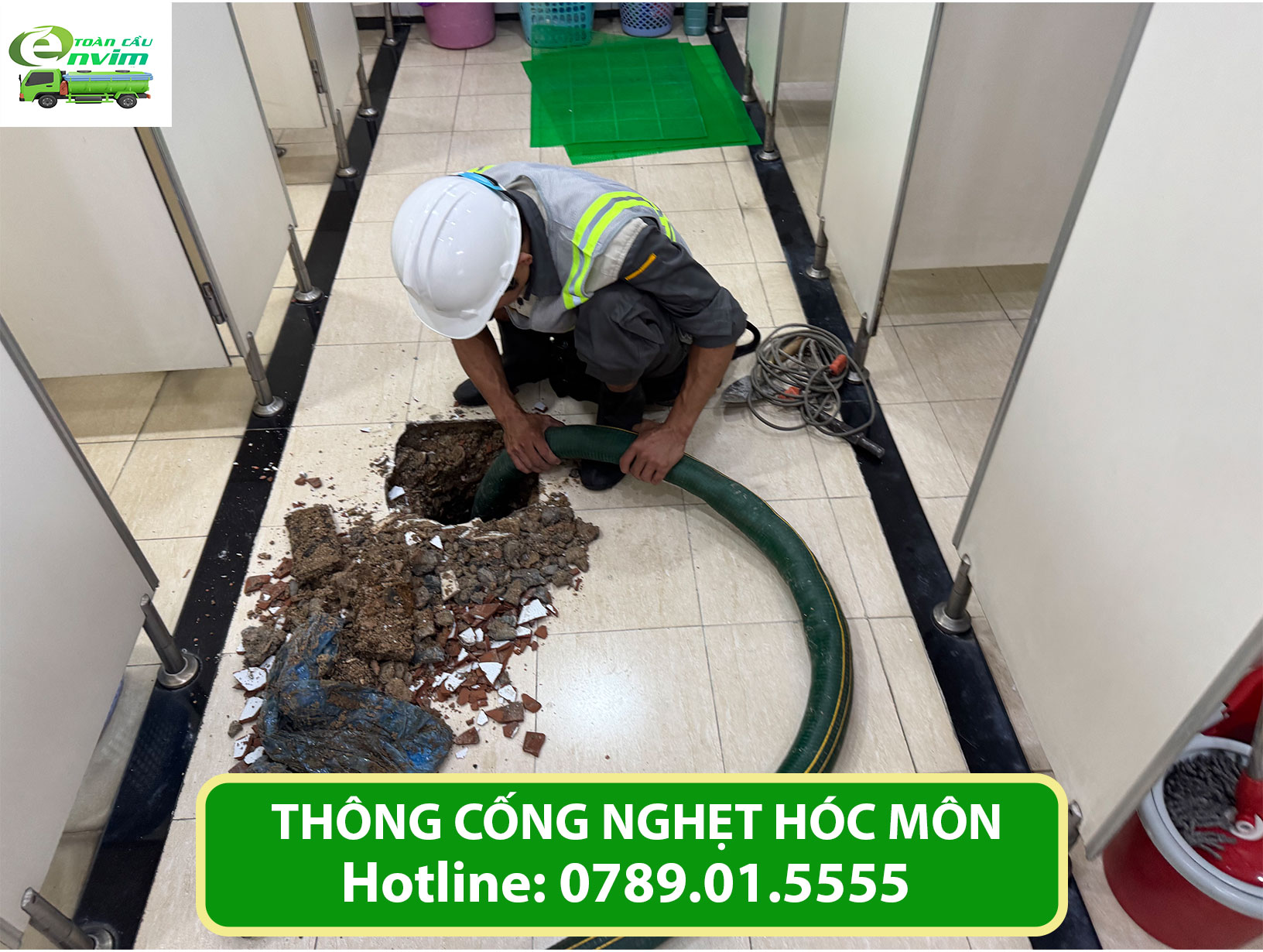 Dịch vụ thông cống nghẹt tại hóc môn