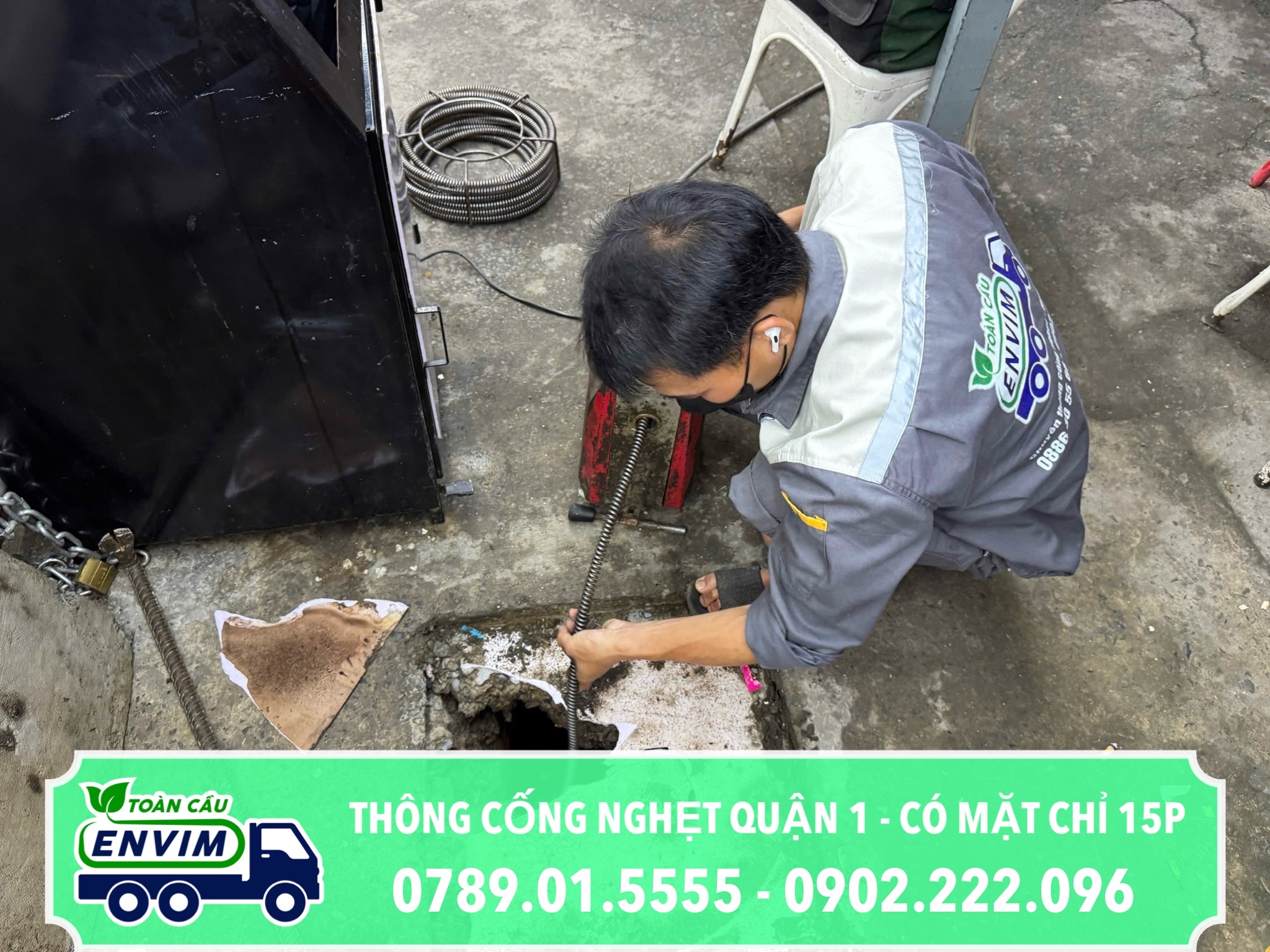 Thông Cống Nghẹt Quận 1 Có Mặt Chỉ 15P