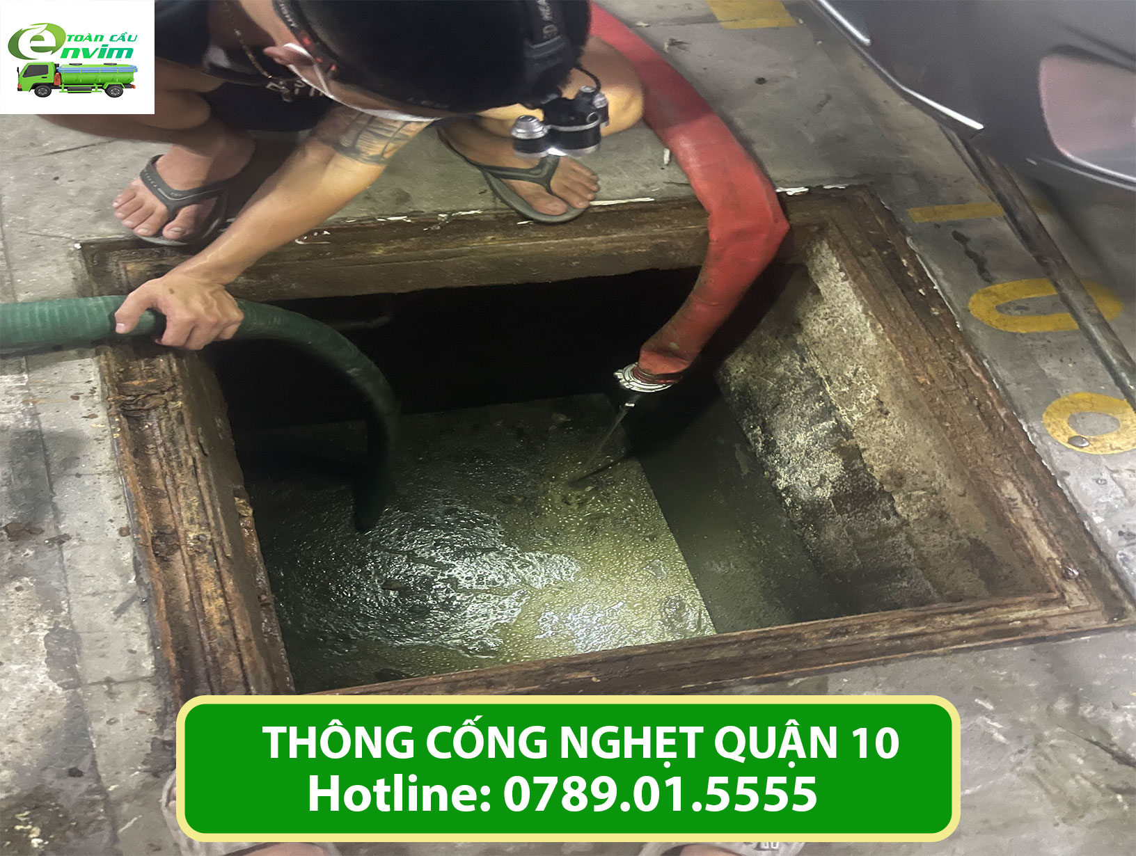 Dịch vụ thông cống nghẹt quận 10