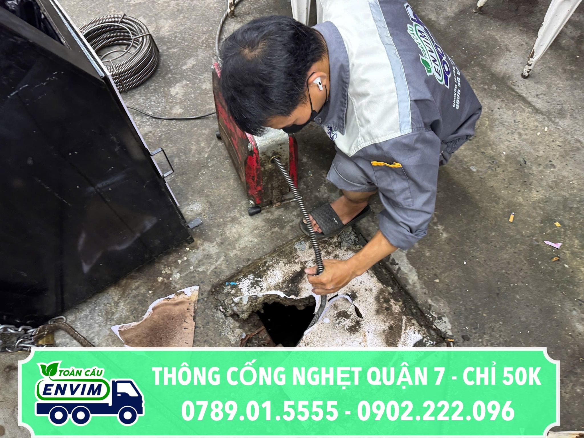 Thông Cống Nghẹt Quận 7 Chỉ 50K