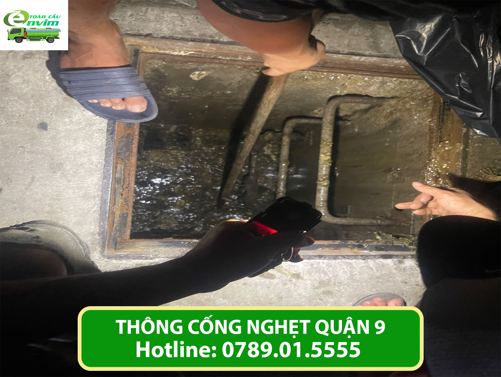 Dịch vụ thông cống nghẹt quận 9