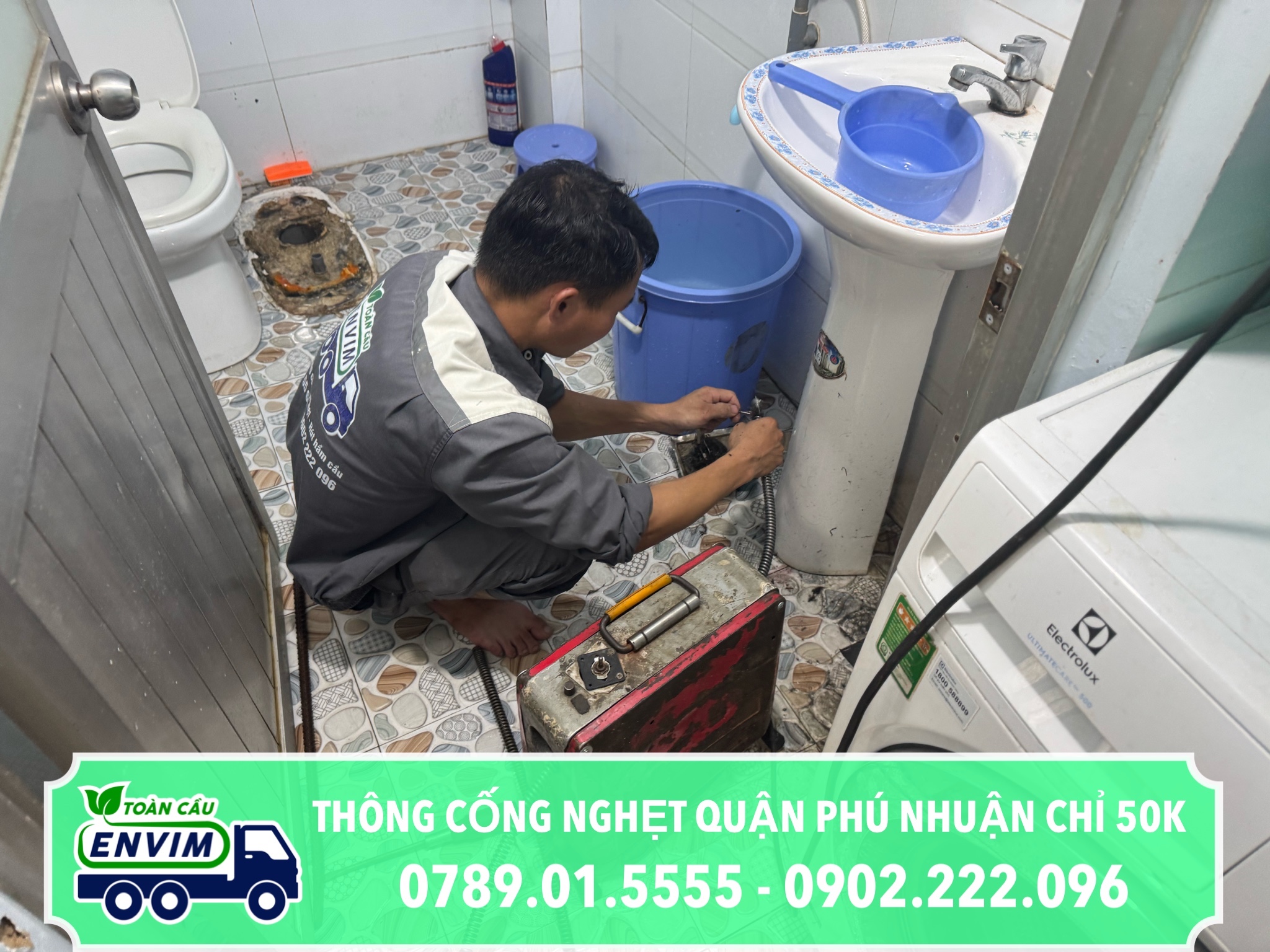 Thông Cống Nghẹt Quận Phú Nhuận Chỉ 50K