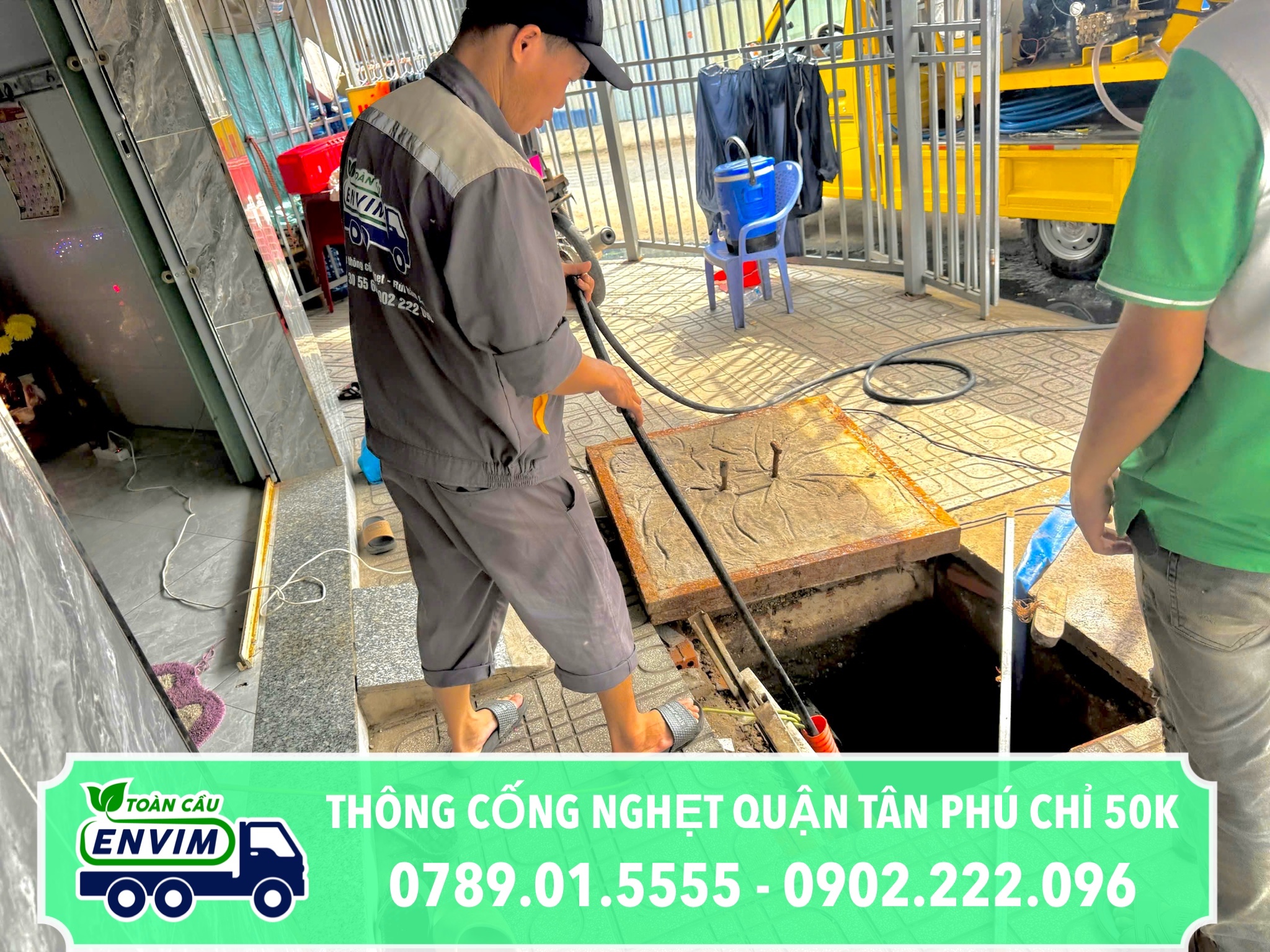 Thông Cống Nghẹt Quận Tân Phú Chỉ 50K