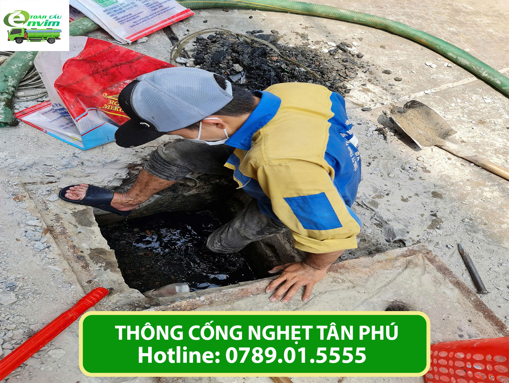 Dịch vụ thông cống nghẹt quận Tân Phú