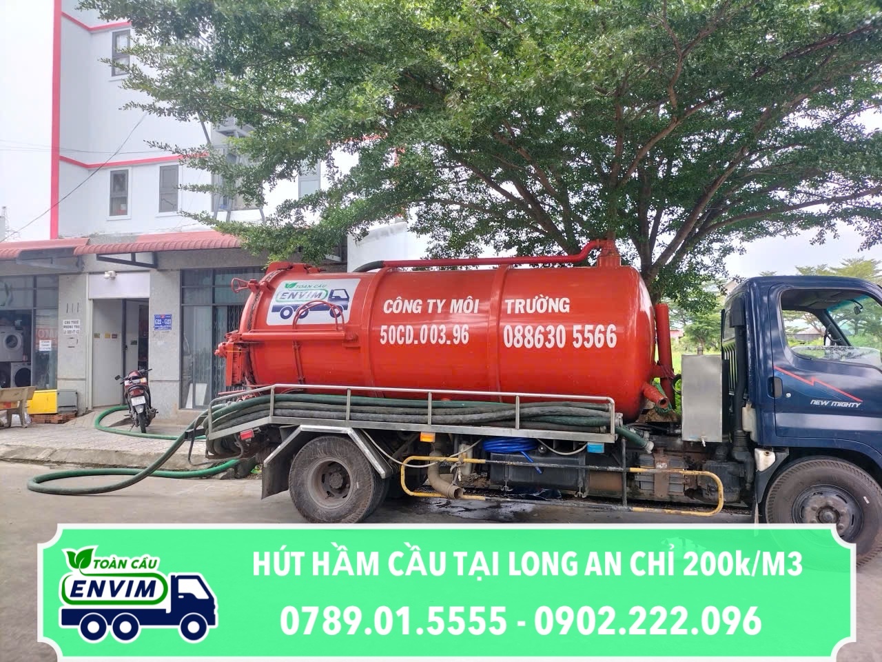 Hút Hầm Cầu Tại Long An Chỉ 200k/M3