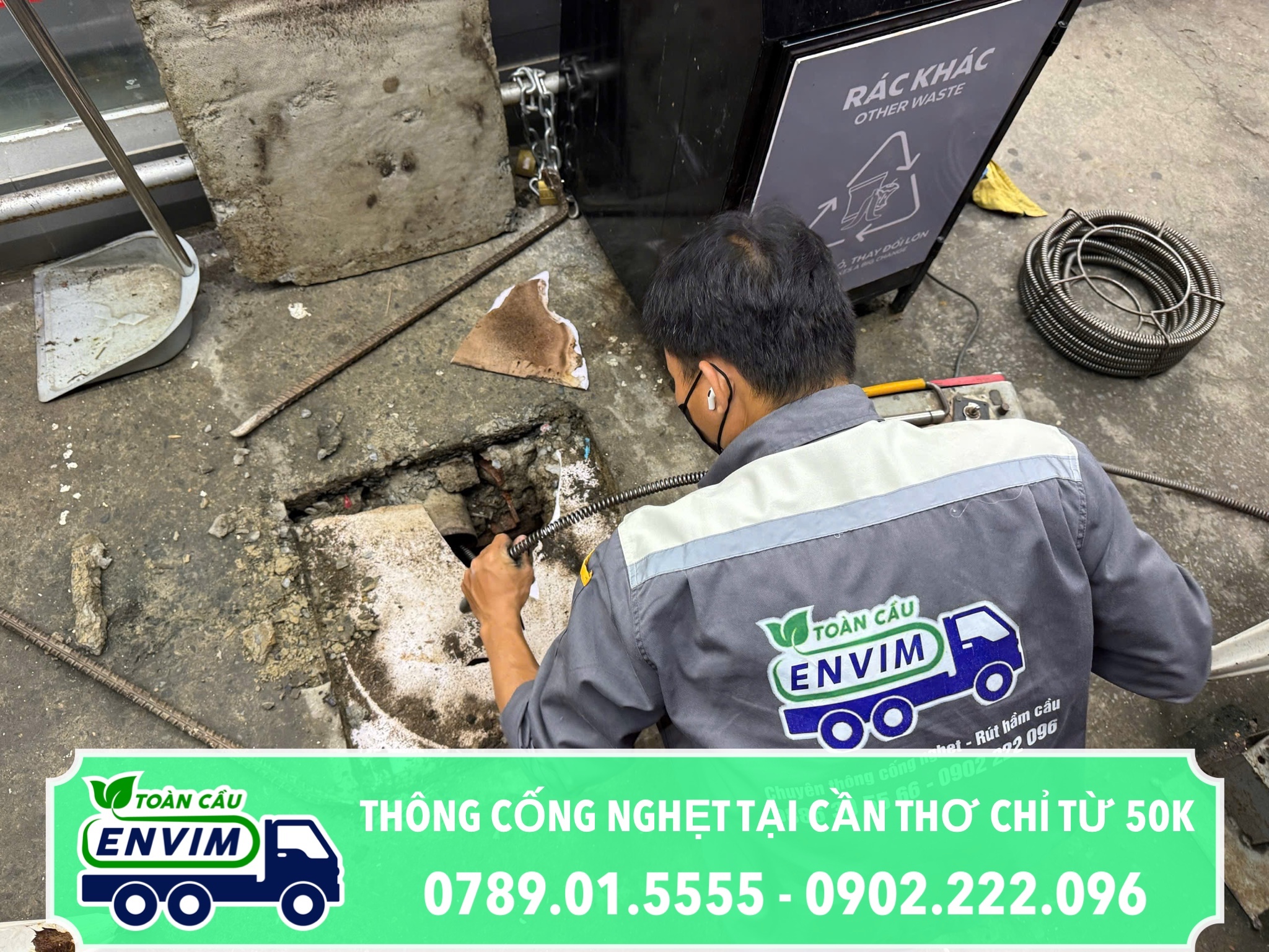 Thông Cống Nghẹt Tại Cần Thơ Chỉ Từ 50K