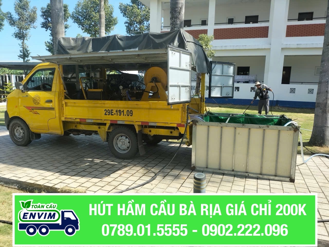 Hút Hầm Cầu Bà Rịa Giá Chỉ 200K
