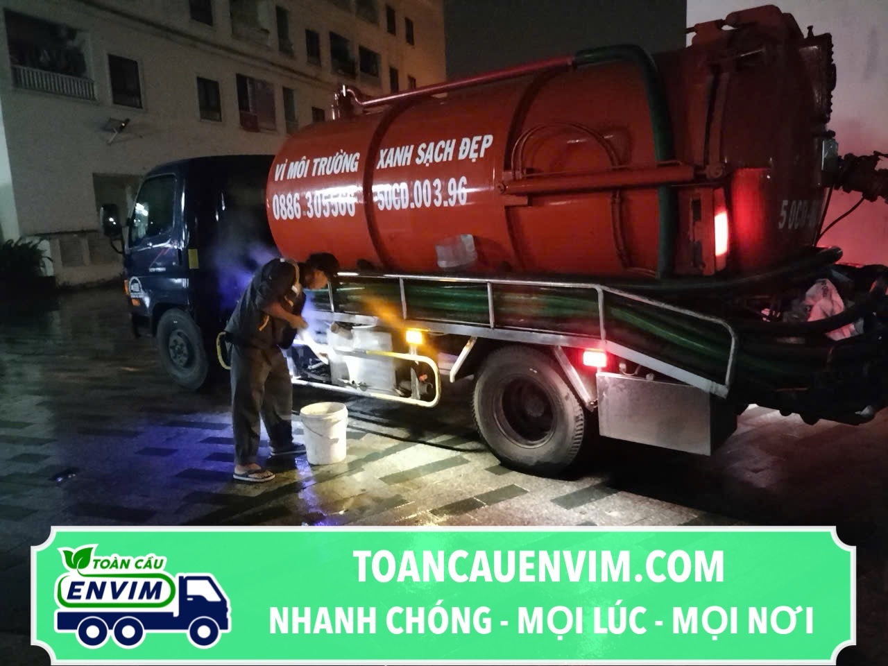 hút hầm cầu huyện Châu Thành