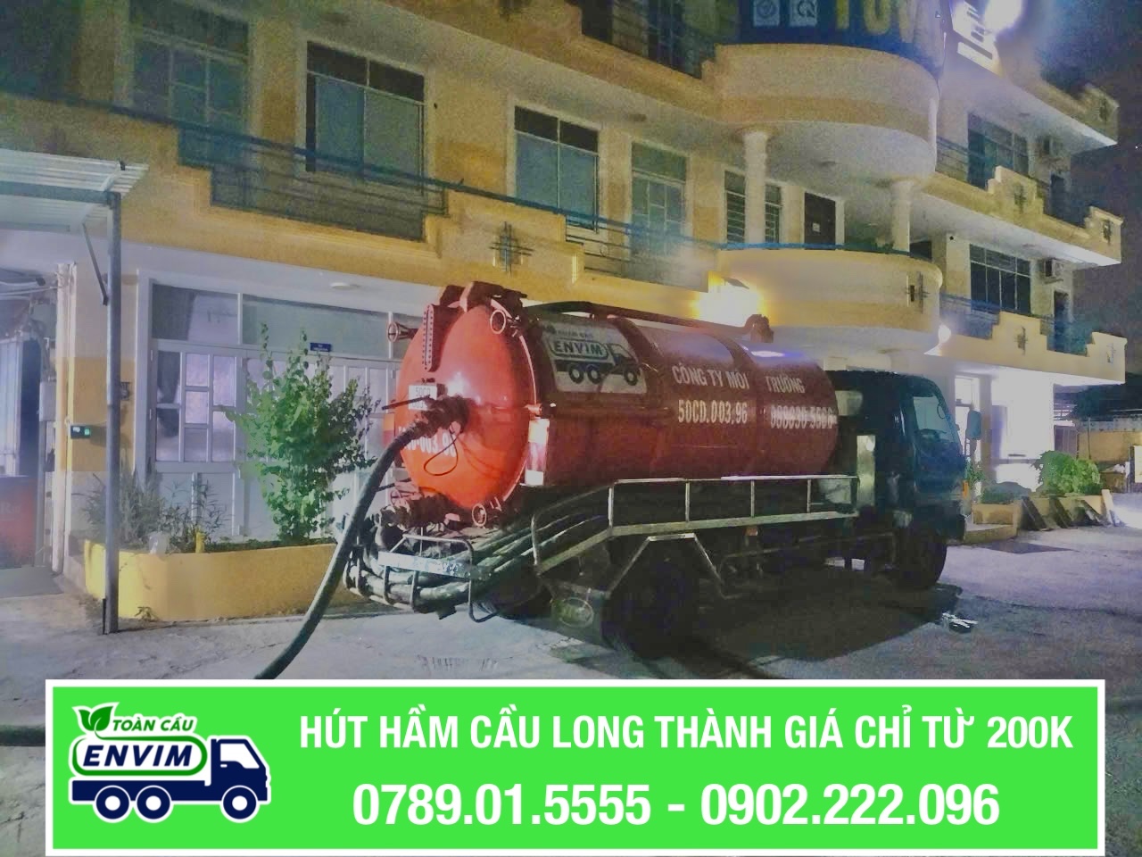 Hút Hầm Cầu Long Thành Giá Chỉ Từ 200K