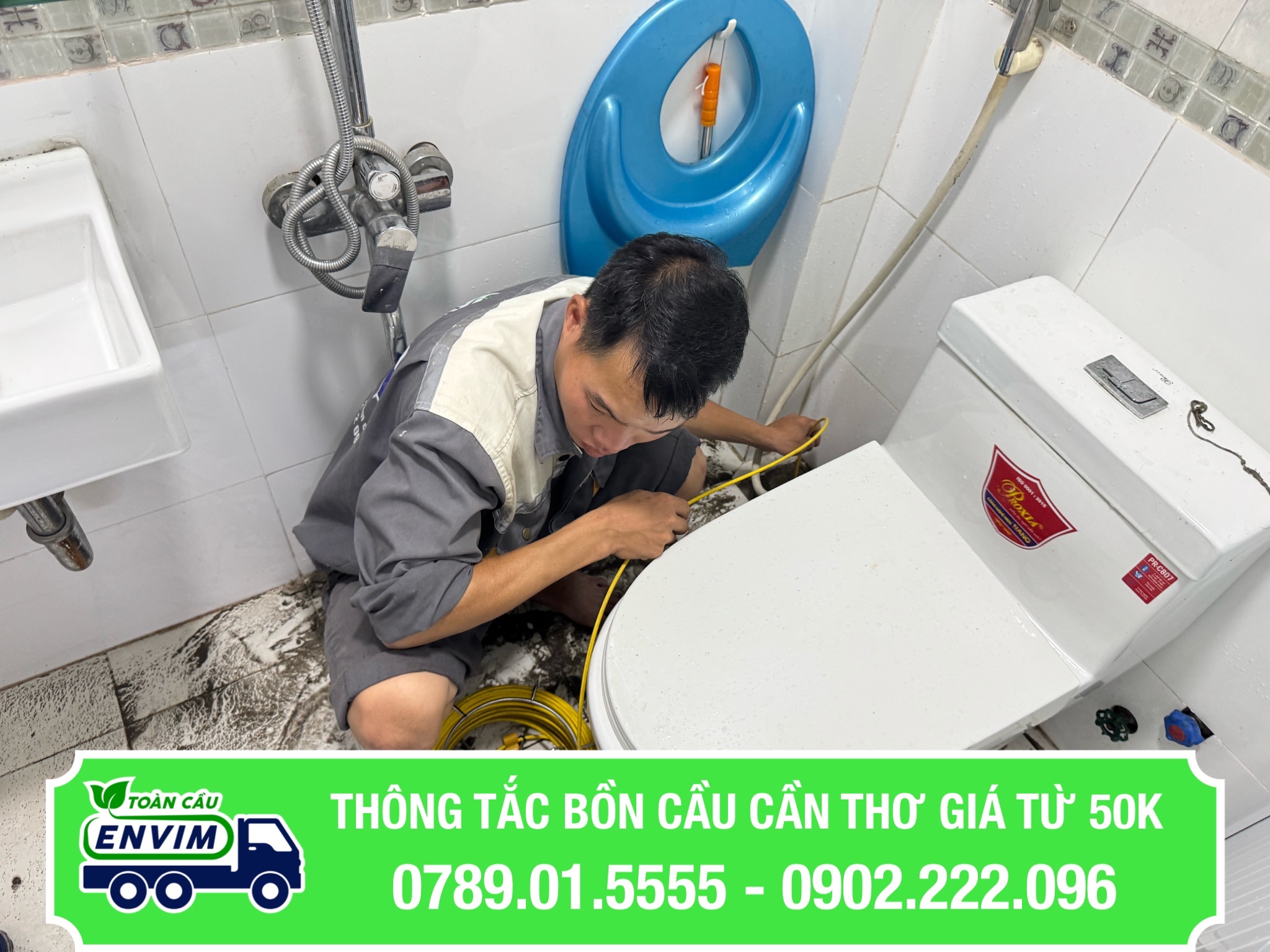 Thông tắc bồn cầu Cần Thơ giá từ 50K