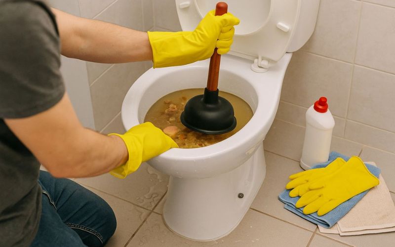 Thông cống nghẹt Chợ Lách