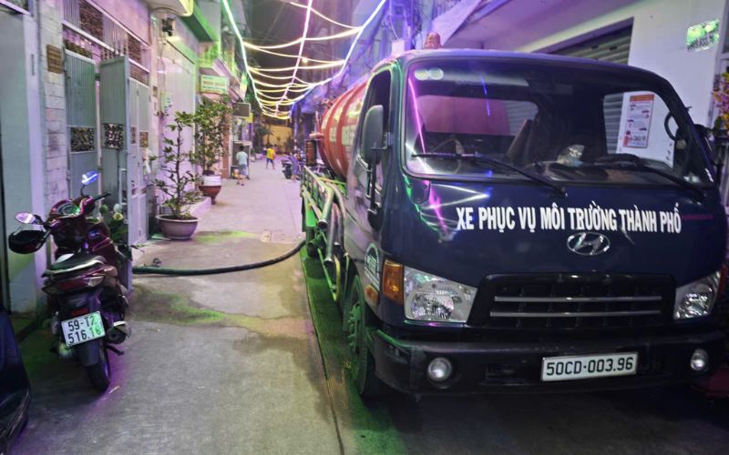 hút bể phốt tại Hai Bà Trưng