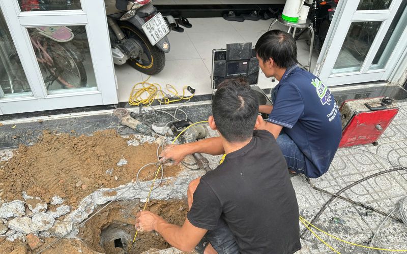 thông cống nghẹt xã Tân Nhựt