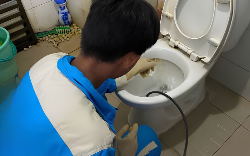 thông tắc bồn cầu vị thủy